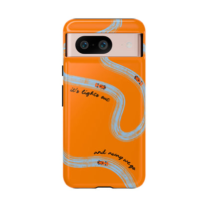 F1 Phone Case McLaren Painted "its lights out and away we go", Trendy F1 Gift, Formula 1 Gift, Cute F1 Phone Case, Phone Case