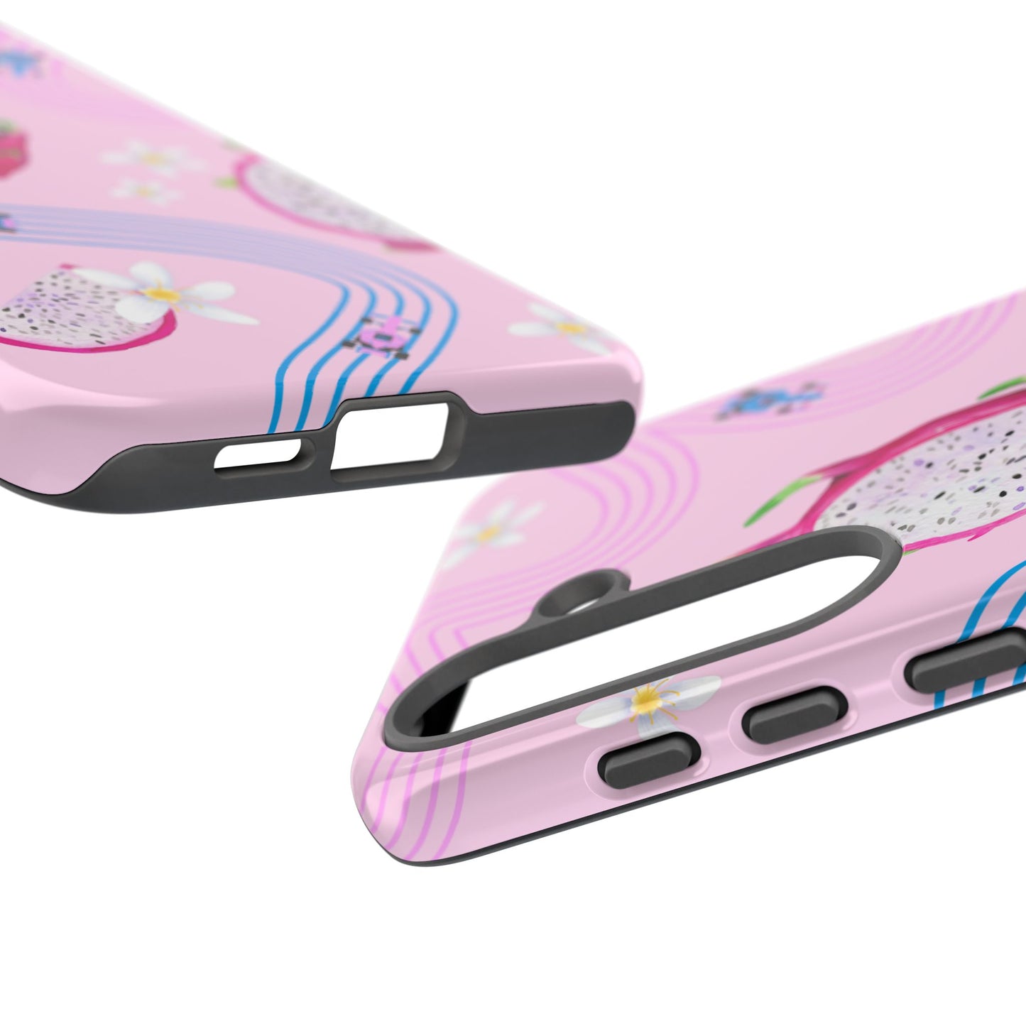 Pink F1 Alpine and Dragonfruit Phone Case, Trendy F1 Gift, Formula 1 Gift, Cute Fruit F1 Phone Case, Unique Phone Case