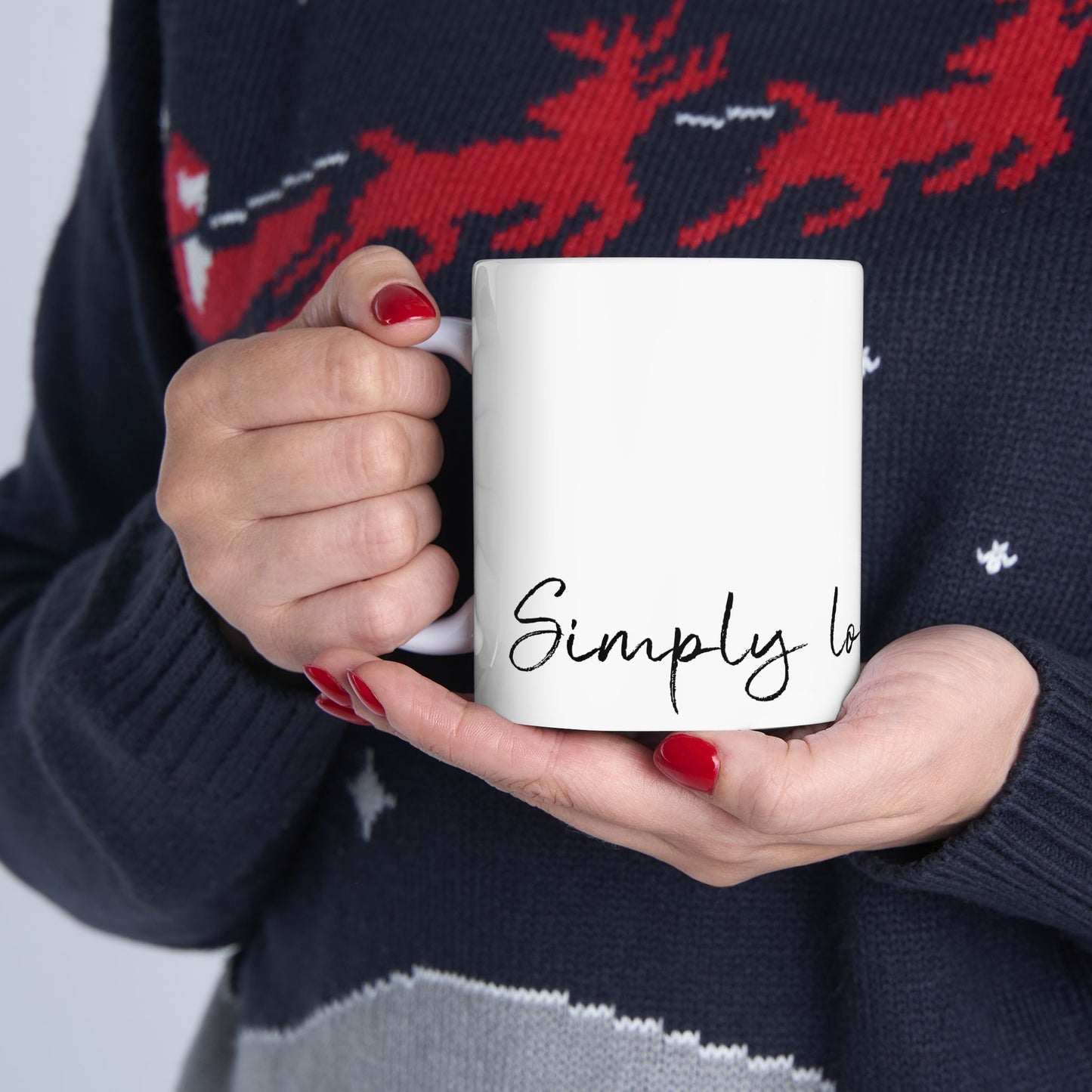 F1 Simply Lovely Mug, Minimalist Formula One Mug, Inspirational Ceramic Mug for Coffee Lovers