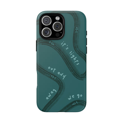 Teal Lights Out F1 Phone Case Design, Trendy F1 Gift, Formula 1 Gift, Cute F1 Phone Case, Unique Formula One Phone Case