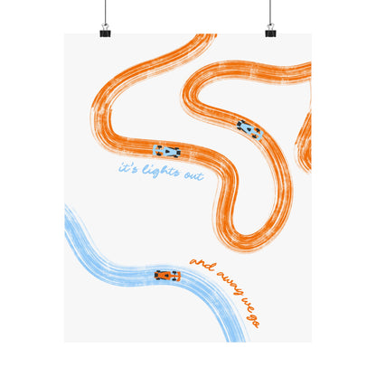 McLaren F1 Matte Vertical Poster | F1 Giclée Art Print (US SIZING)