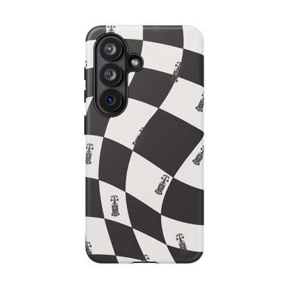 F1 Phone Case Black and White Checkered Design, Trendy F1 Gift, Formula 1 Gift, Cute F1 Phone Case, Unique Formula One Phone Case
