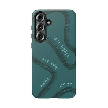 Teal Lights Out F1 Phone Case Design, Trendy F1 Gift, Formula 1 Gift, Cute F1 Phone Case, Unique Formula One Phone Case