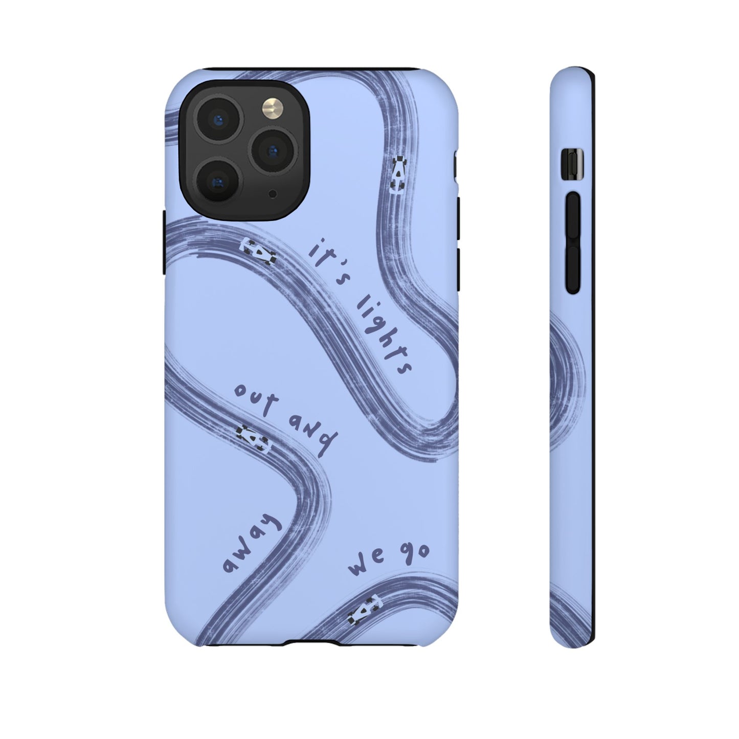 Blue Lights Out F1 Phone Case Design, Trendy F1 Gift, Formula 1 Gift, Cute F1 Phone Case, Unique Formula One Phone Case