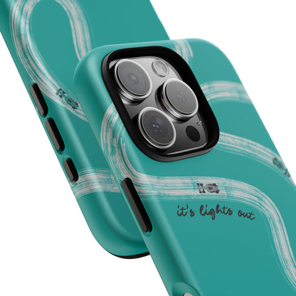 Mercedes F1 Phone Case Painted "its lights out and away we go", Trendy F1 Gift, Formula 1 Gift, Cute F1 Phone Case