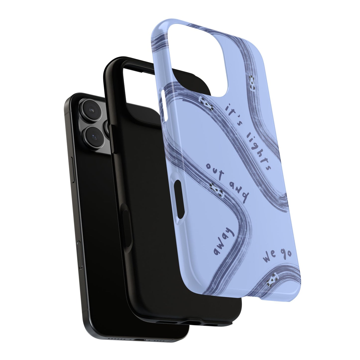 Blue Lights Out F1 Phone Case Design, Trendy F1 Gift, Formula 1 Gift, Cute F1 Phone Case, Unique Formula One Phone Case