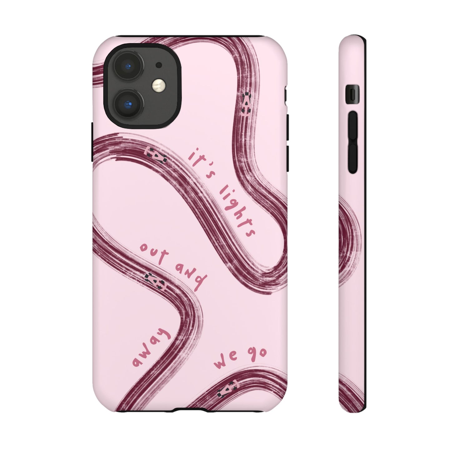 Pink Lights Out F1 Phone Case Design, Trendy F1 Gift, Formula 1 Gift, Cute F1 Phone Case, Unique Formula One Phone Case
