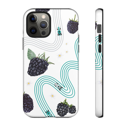 F1 Mercedes and Blackberries Phone Case , Trendy F1 Gift, Formula 1 Gift, Cute Fruit F1 Phone Case, Unique Phone Case
