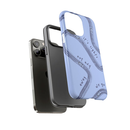 Blue Lights Out F1 Phone Case Design, Trendy F1 Gift, Formula 1 Gift, Cute F1 Phone Case, Unique Formula One Phone Case