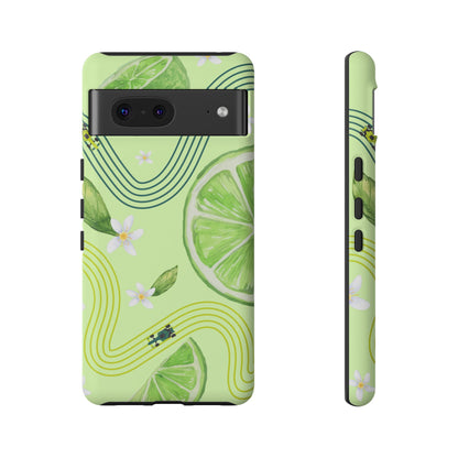 Green F1 Aston Martin and Lime Phone Case, Trendy F1 Gift, Formula 1 Gift, Cute Fruit F1 Phone Case, Unique Phone Case