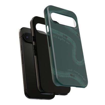 F1 Phone Case Monochrome Green Painted "its lights out and away we go", Trendy F1 Gift, Formula 1 Gift, Cute F1 Phone Case, Phone Case