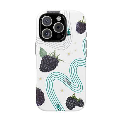 F1 Mercedes and Blackberries Phone Case , Trendy F1 Gift, Formula 1 Gift, Cute Fruit F1 Phone Case, Unique Phone Case