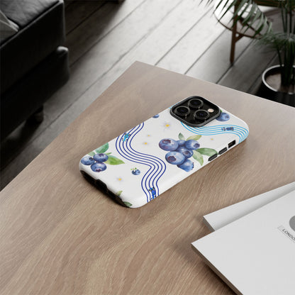 F1 Williams and Blueberries Phone Case, Trendy F1 Gift, Formula 1 Gift, Cute Fruit F1 Phone Case, Unique Phone Case