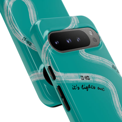Mercedes F1 Phone Case Painted "its lights out and away we go", Trendy F1 Gift, Formula 1 Gift, Cute F1 Phone Case