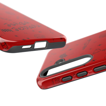F1 Ferrari Racing Doodle "Forza Ferrari" F1 Phone Case Design