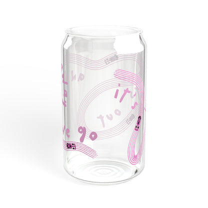 F1 Pink It's Lights Out sipper glass | 16oz