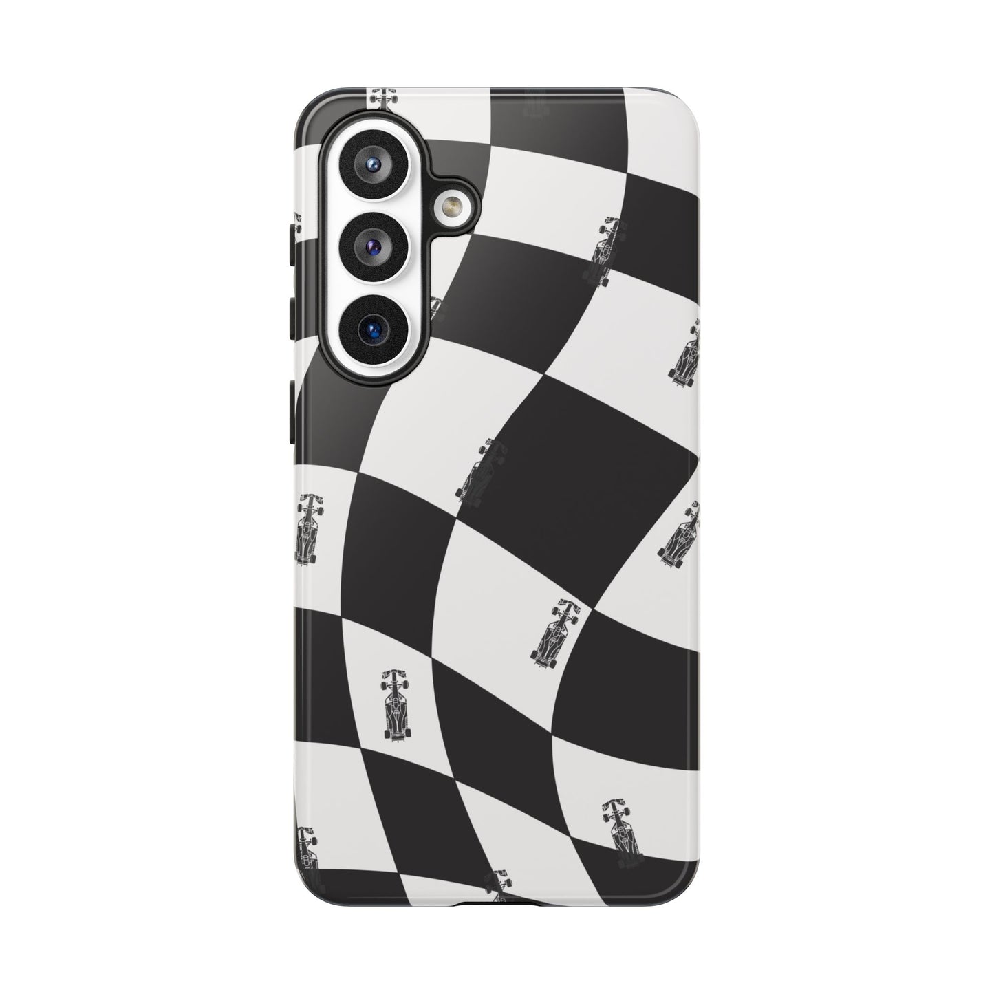 F1 Phone Case Black and White Checkered Design, Trendy F1 Gift, Formula 1 Gift, Cute F1 Phone Case, Unique Formula One Phone Case