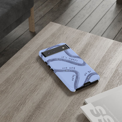 Blue Lights Out F1 Phone Case Design, Trendy F1 Gift, Formula 1 Gift, Cute F1 Phone Case, Unique Formula One Phone Case