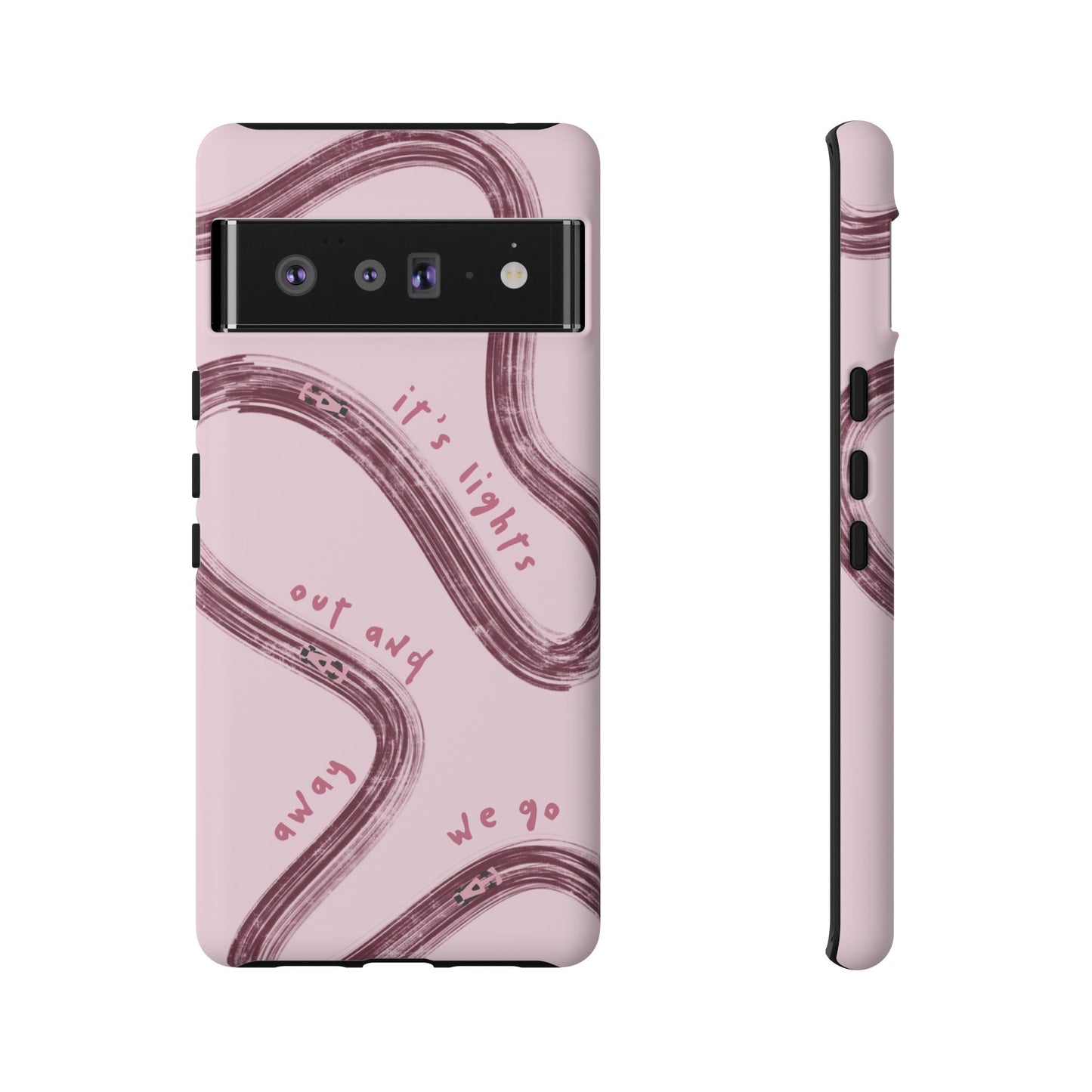 Pink Lights Out F1 Phone Case Design, Trendy F1 Gift, Formula 1 Gift, Cute F1 Phone Case, Unique Formula One Phone Case