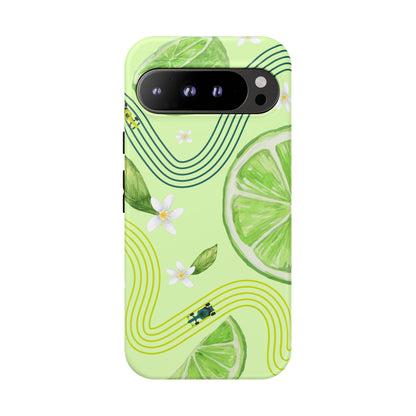 Green F1 Aston Martin and Lime Phone Case, Trendy F1 Gift, Formula 1 Gift, Cute Fruit F1 Phone Case, Unique Phone Case