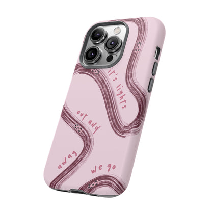 Pink Lights Out F1 Phone Case Design, Trendy F1 Gift, Formula 1 Gift, Cute F1 Phone Case, Unique Formula One Phone Case