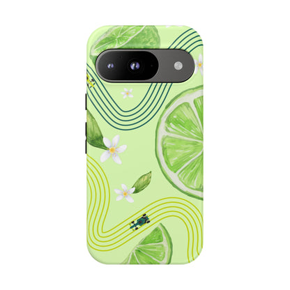 Green F1 Aston Martin and Lime Phone Case, Trendy F1 Gift, Formula 1 Gift, Cute Fruit F1 Phone Case, Unique Phone Case