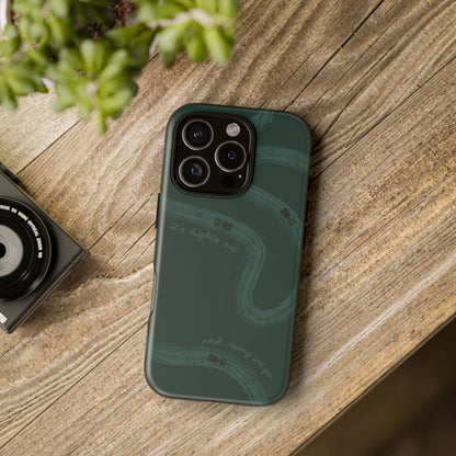 F1 Phone Case Monochrome Green Painted "its lights out and away we go", Trendy F1 Gift, Formula 1 Gift, Cute F1 Phone Case, Phone Case