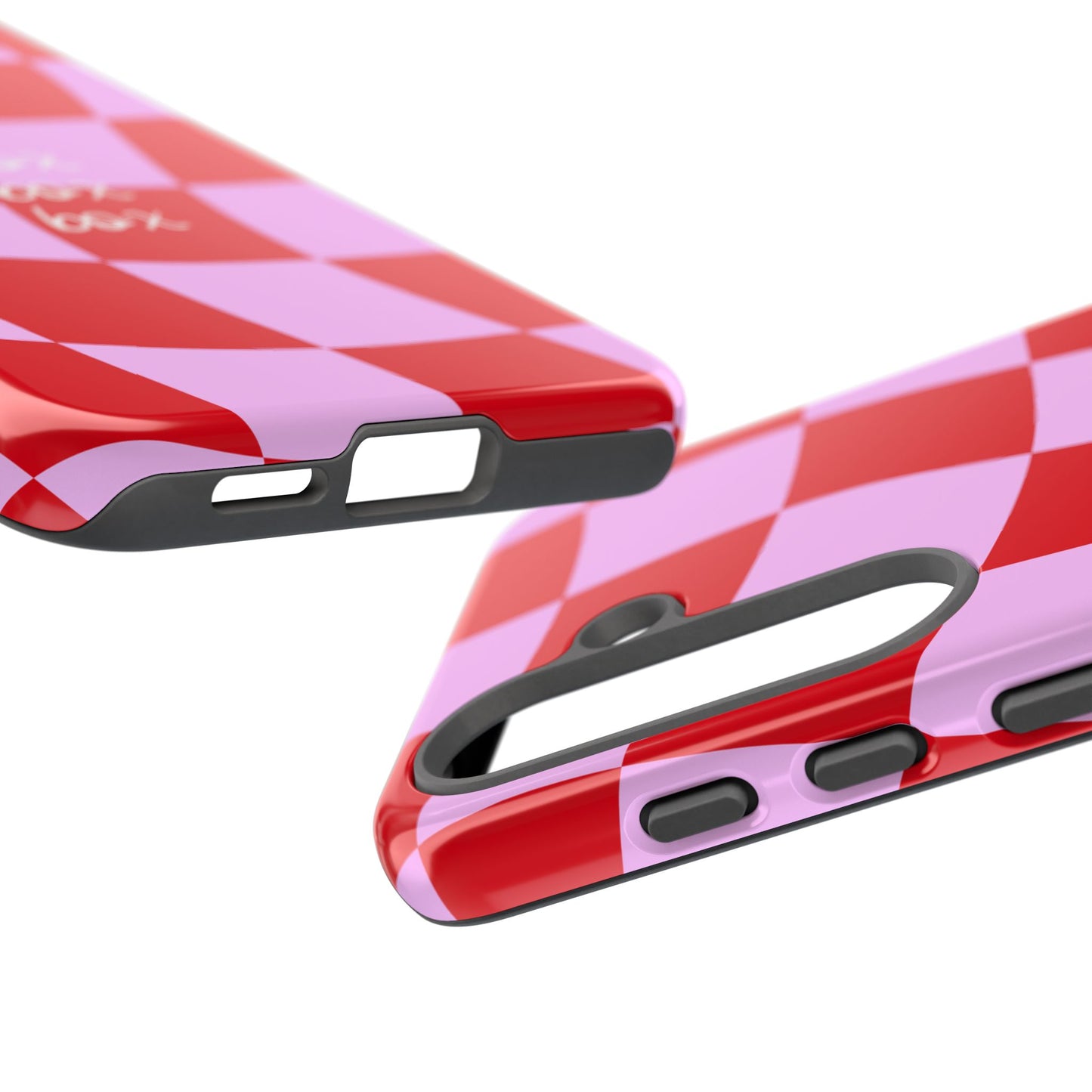 Pink and Red Checkered F1 Phone Case, Box Box Box F1 Phone Case