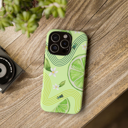 Green F1 Aston Martin and Lime Phone Case, Trendy F1 Gift, Formula 1 Gift, Cute Fruit F1 Phone Case, Unique Phone Case