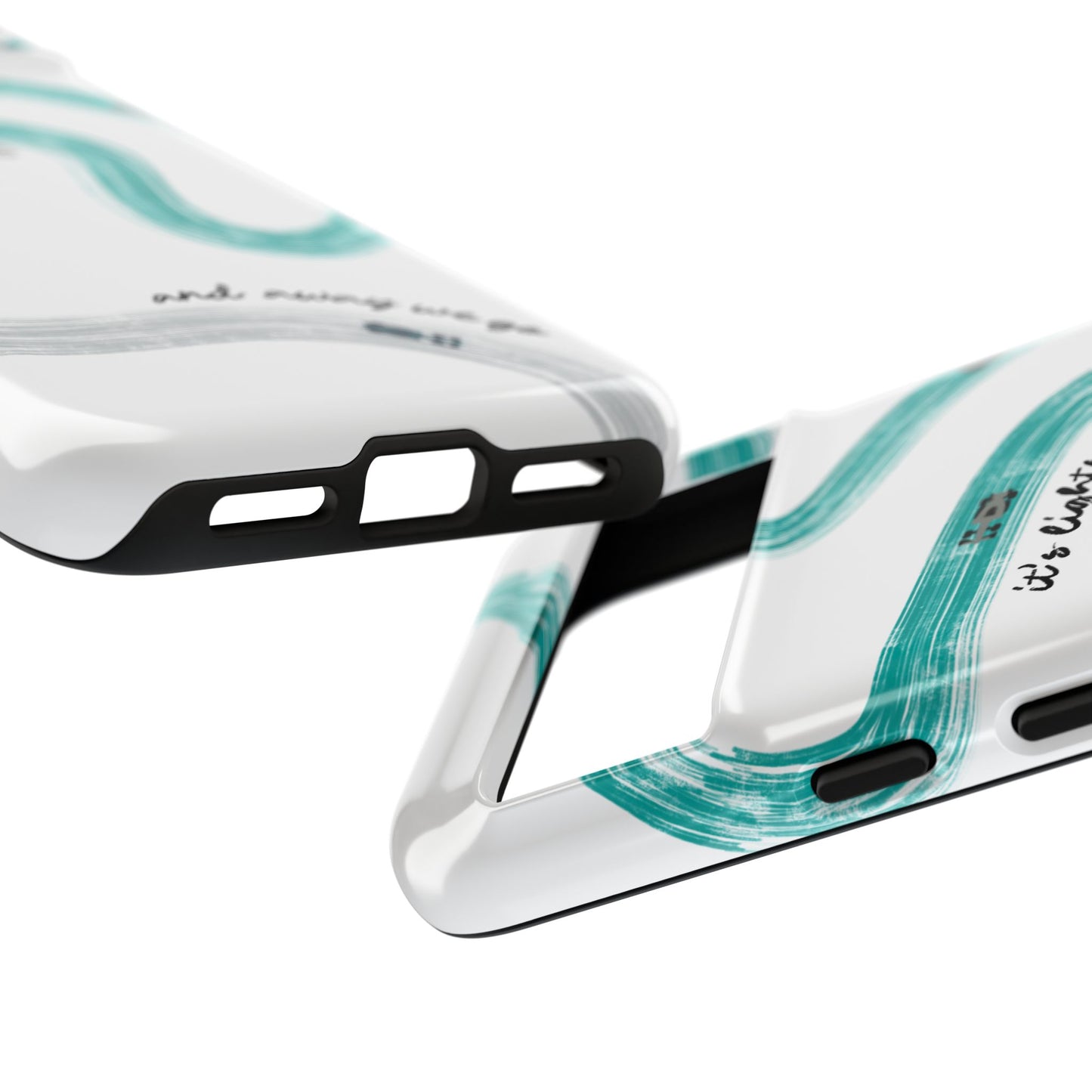 Mercedes F1 Phone Case Painted "its lights out and away we go", Trendy F1 Gift, Formula 1 Gift, Cute F1 Phone Case