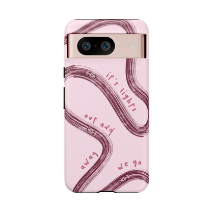 Pink Lights Out F1 Phone Case Design, Trendy F1 Gift, Formula 1 Gift, Cute F1 Phone Case, Unique Formula One Phone Case