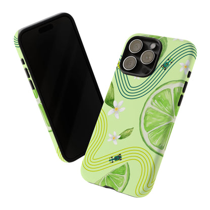 Green F1 Aston Martin and Lime Phone Case, Trendy F1 Gift, Formula 1 Gift, Cute Fruit F1 Phone Case, Unique Phone Case