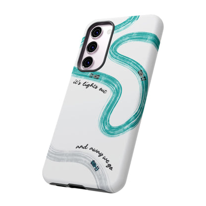 Mercedes F1 Phone Case Painted "its lights out and away we go", Trendy F1 Gift, Formula 1 Gift, Cute F1 Phone Case