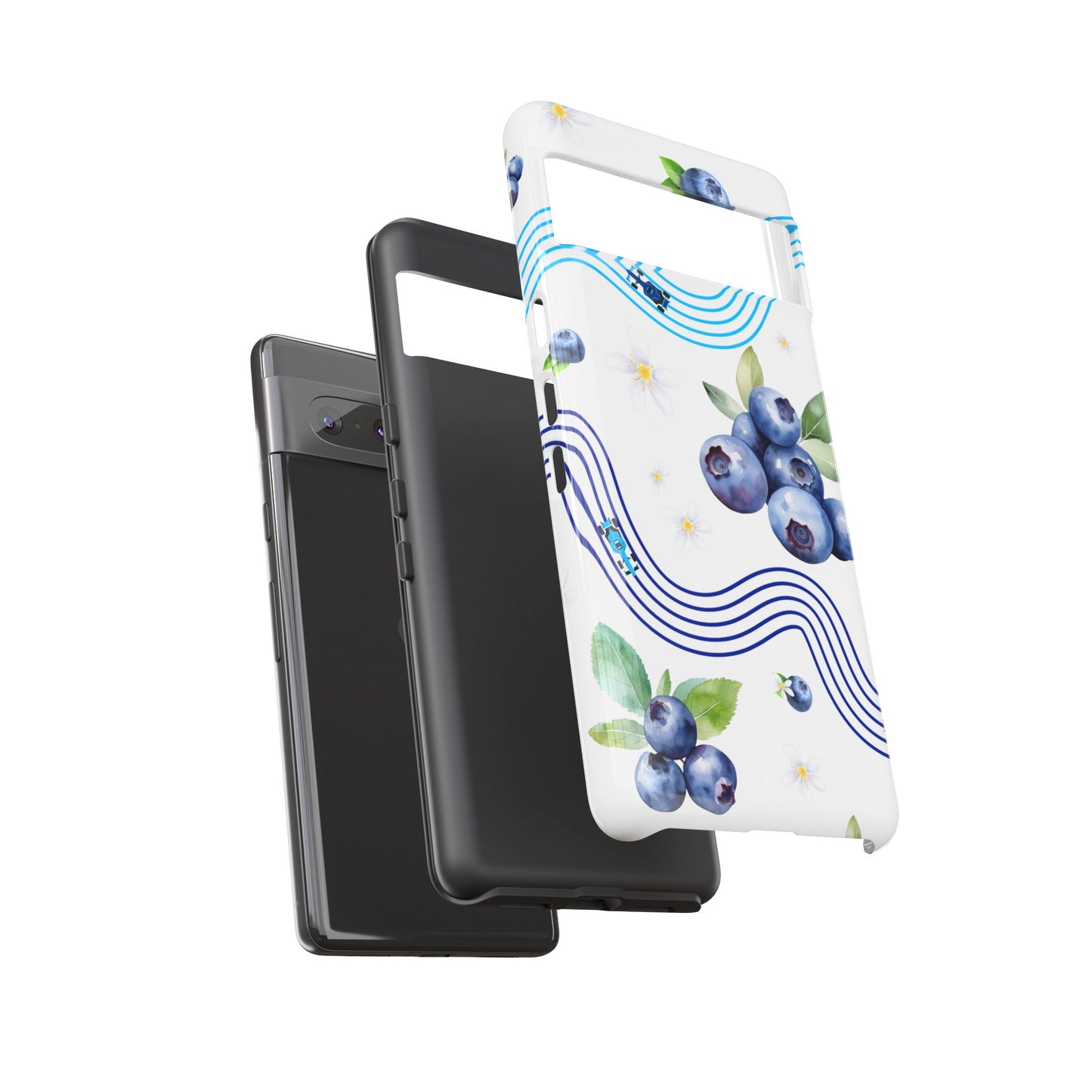 F1 Williams and Blueberries Phone Case, Trendy F1 Gift, Formula 1 Gift, Cute Fruit F1 Phone Case, Unique Phone Case