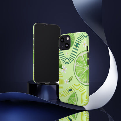 Green F1 Aston Martin and Lime Phone Case, Trendy F1 Gift, Formula 1 Gift, Cute Fruit F1 Phone Case, Unique Phone Case