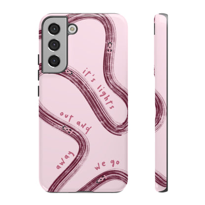 Pink Lights Out F1 Phone Case Design, Trendy F1 Gift, Formula 1 Gift, Cute F1 Phone Case, Unique Formula One Phone Case