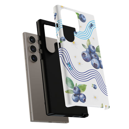 F1 Williams and Blueberries Phone Case, Trendy F1 Gift, Formula 1 Gift, Cute Fruit F1 Phone Case, Unique Phone Case