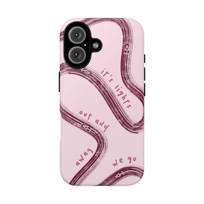 Pink Lights Out F1 Phone Case Design, Trendy F1 Gift, Formula 1 Gift, Cute F1 Phone Case, Unique Formula One Phone Case