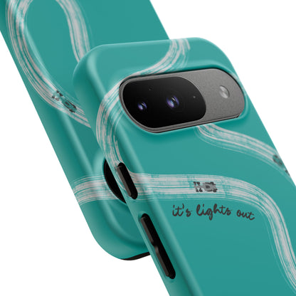 Mercedes F1 Phone Case Painted "its lights out and away we go", Trendy F1 Gift, Formula 1 Gift, Cute F1 Phone Case