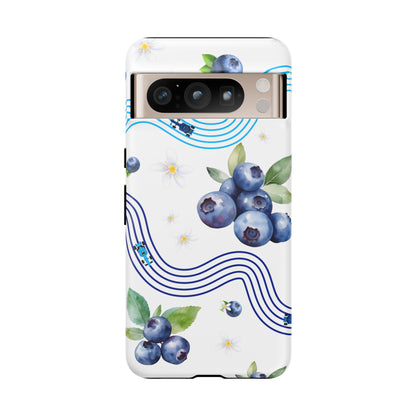 F1 Williams and Blueberries Phone Case, Trendy F1 Gift, Formula 1 Gift, Cute Fruit F1 Phone Case, Unique Phone Case
