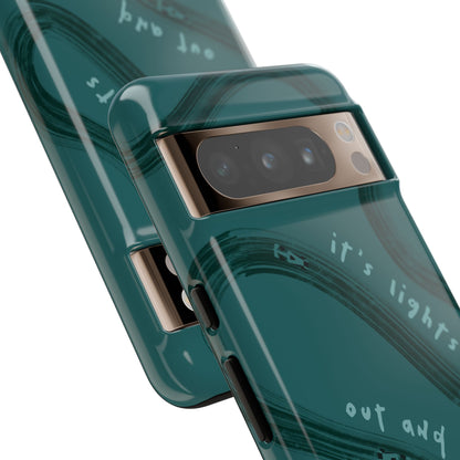 Teal Lights Out F1 Phone Case Design, Trendy F1 Gift, Formula 1 Gift, Cute F1 Phone Case, Unique Formula One Phone Case