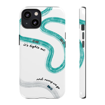 Mercedes F1 Phone Case Painted "its lights out and away we go", Trendy F1 Gift, Formula 1 Gift, Cute F1 Phone Case