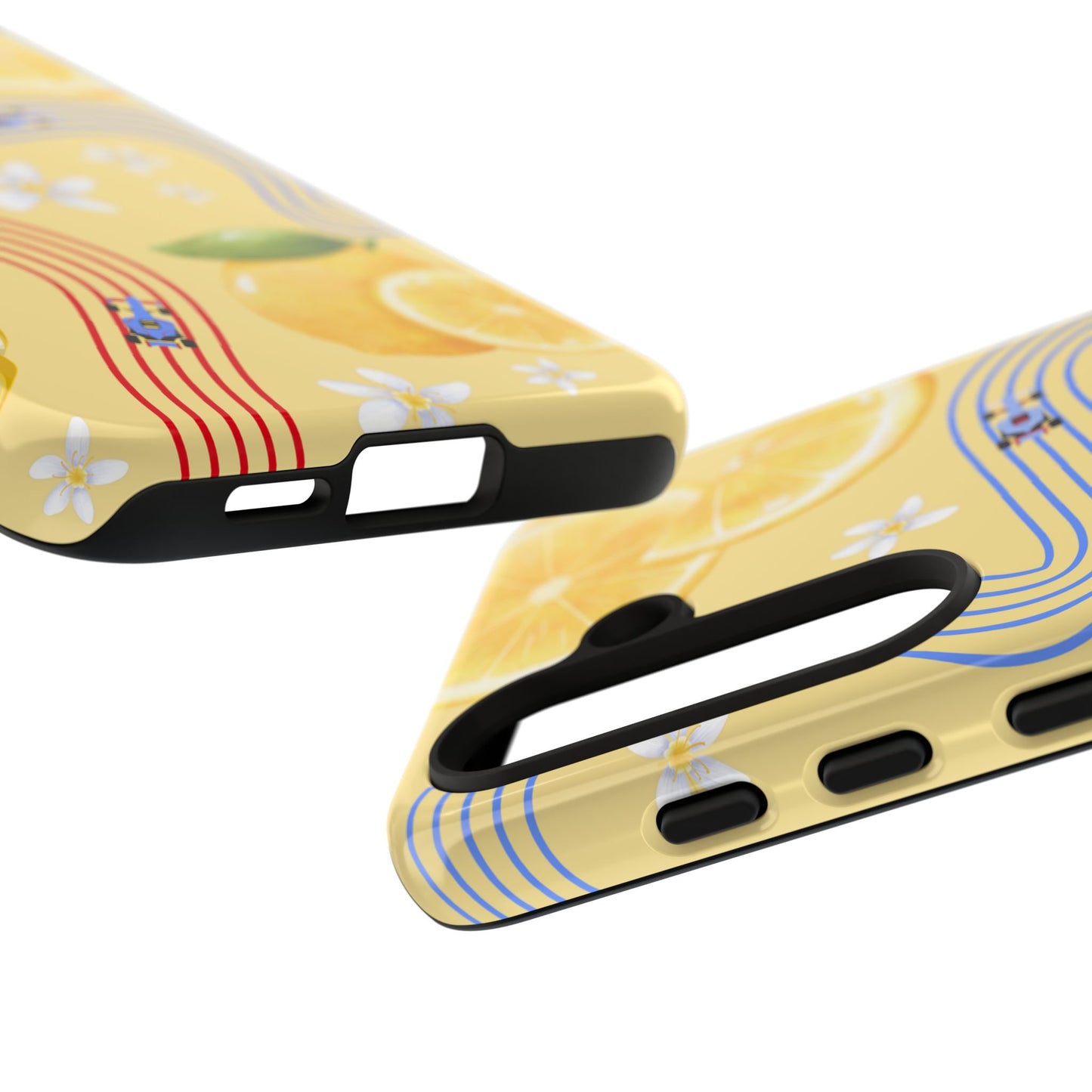 Yellow F1 Racing Bulls and Lemons Phone Case, Trendy F1 Gift, Formula 1 Gift, Cute Fruit F1 Phone Case, Unique Phone Case