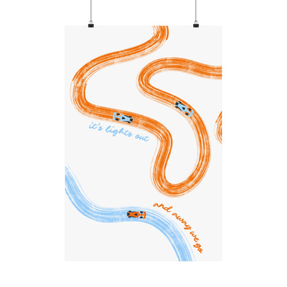 McLaren F1 Matte Vertical Poster | F1 Giclée Art Print (US SIZING)