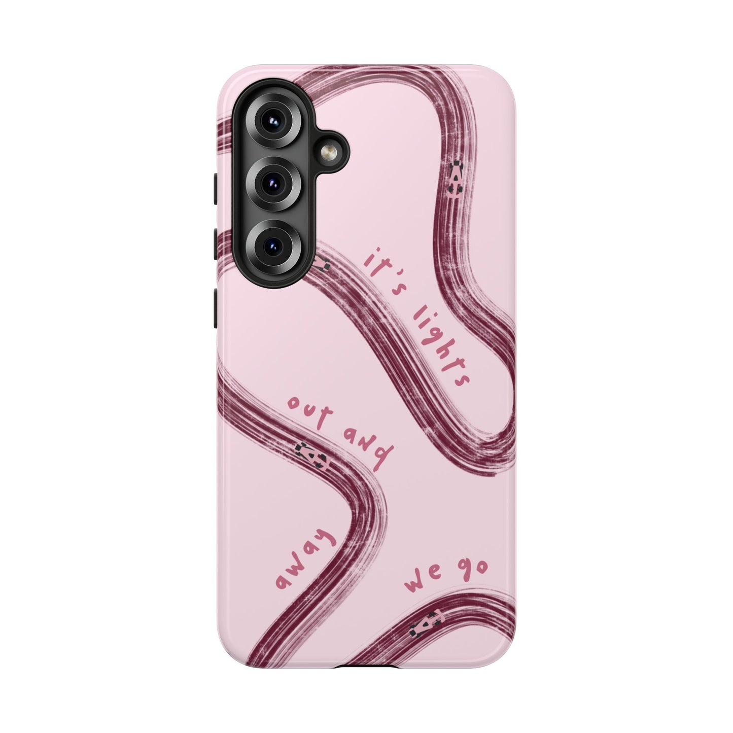 Pink Lights Out F1 Phone Case Design, Trendy F1 Gift, Formula 1 Gift, Cute F1 Phone Case, Unique Formula One Phone Case