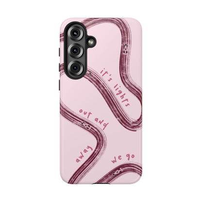 Pink Lights Out F1 Phone Case Design, Trendy F1 Gift, Formula 1 Gift, Cute F1 Phone Case, Unique Formula One Phone Case