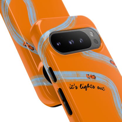 F1 Phone Case McLaren Painted "its lights out and away we go", Trendy F1 Gift, Formula 1 Gift, Cute F1 Phone Case, Phone Case