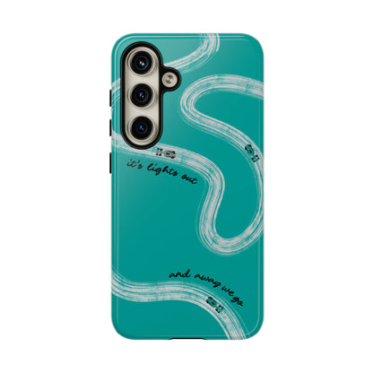 Mercedes F1 Phone Case Painted "its lights out and away we go", Trendy F1 Gift, Formula 1 Gift, Cute F1 Phone Case