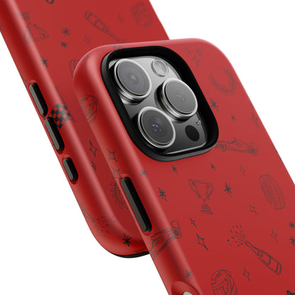 F1 Ferrari Racing Doodle "Forza Ferrari" F1 Phone Case Design