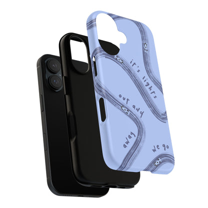 Blue Lights Out F1 Phone Case Design, Trendy F1 Gift, Formula 1 Gift, Cute F1 Phone Case, Unique Formula One Phone Case